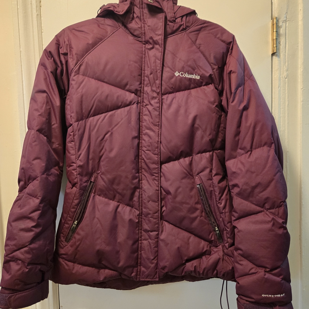 Columbia Purple Puffer Jacket